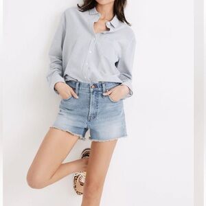 Madewell The Perfect Jean Short in Balsam Wash - Size 26